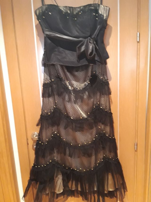 Vestido de noche dos piezas