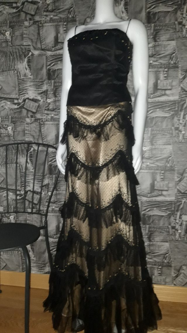 Vestido de noche dos piezas