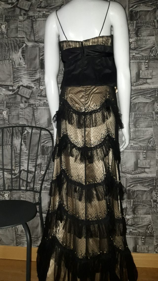 Vestido de noche dos piezas