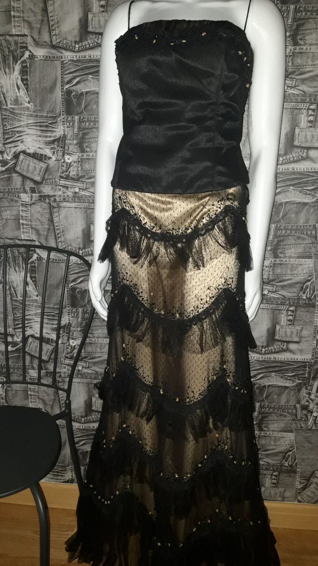 Vestido de noche dos piezas