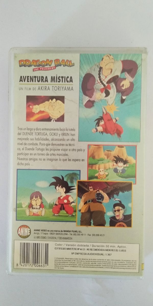 VHS Dragon Ball Aventura Mística