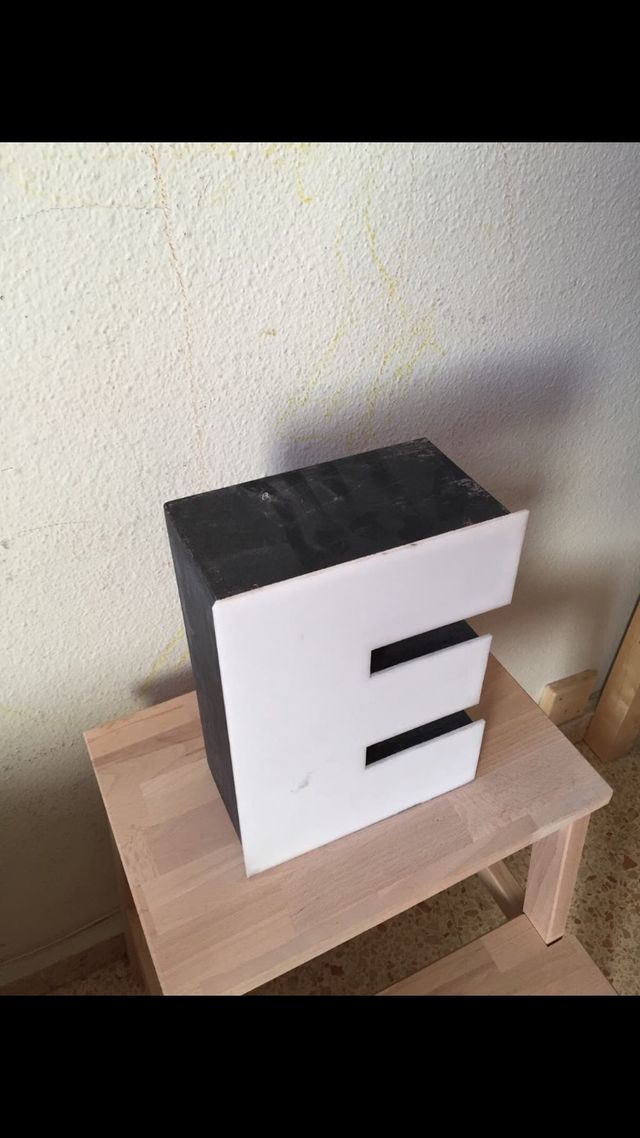 Letra tipografía decorativa