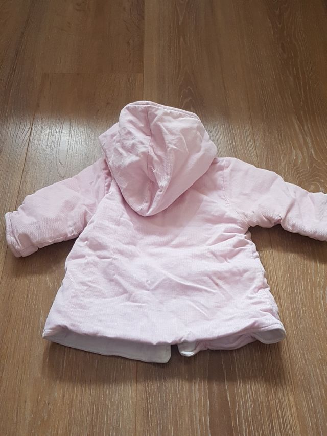 Abrigo rosa  micropana talla 3 meses