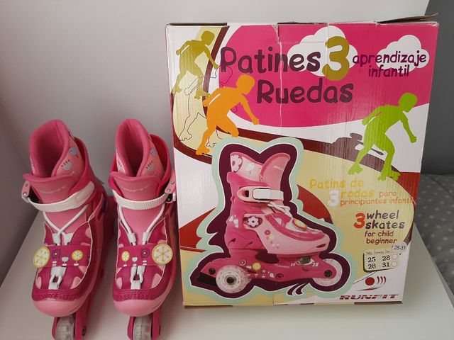 Patines infantiles tres ruedas convertibles