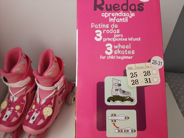 Patines infantiles tres ruedas convertibles