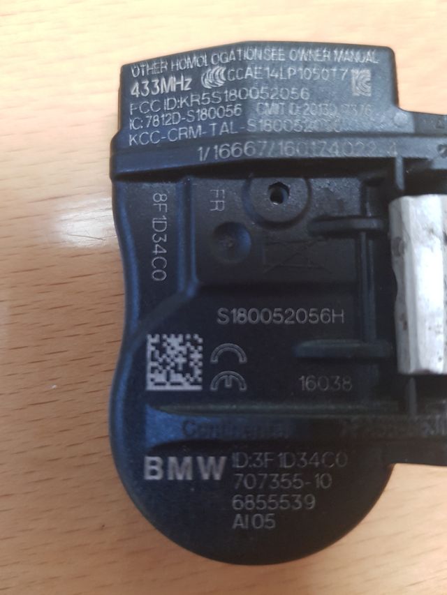 valvula sensores inflado presión ruedas Mini BMW