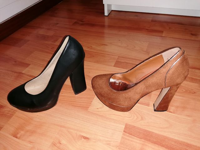 zapatos marrones nuevos