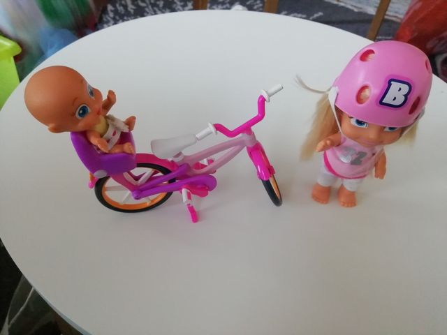 Bici Barriguitas con bebé.