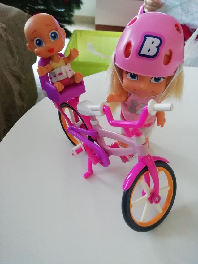 Bici Barriguitas con bebé.