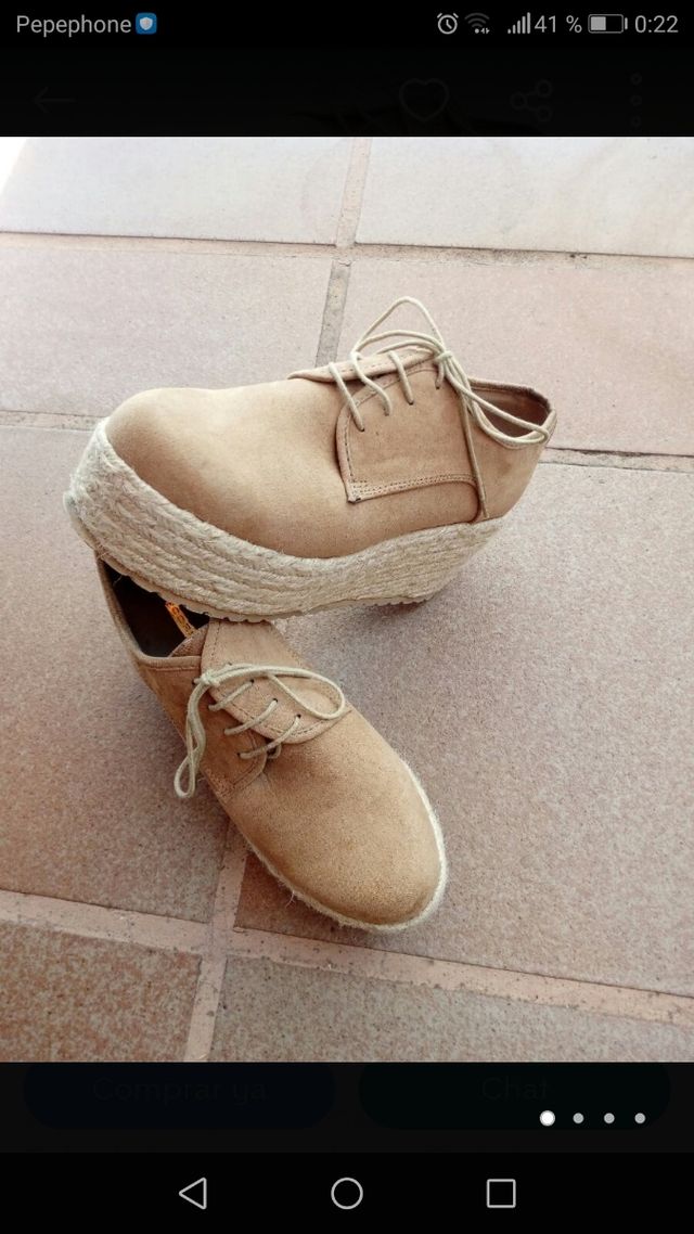 Zapatos de ante con plataforma