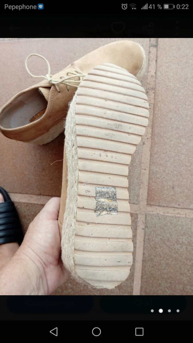 Zapatos de ante con plataforma