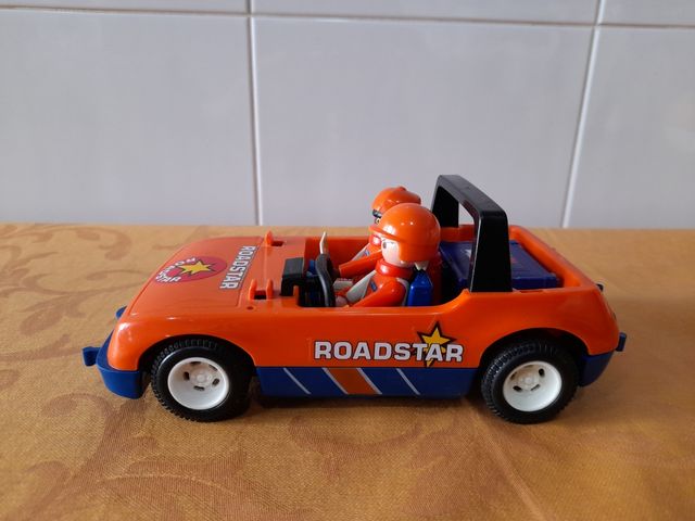 Playmobil coche rally carreras Dakar descapotable