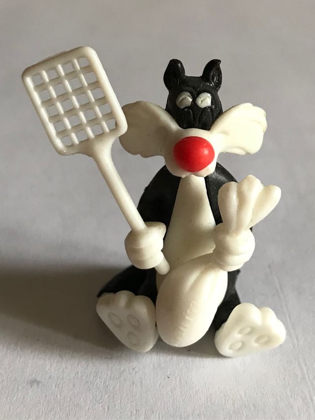 Kinder sorpresa gato Silvestre Tom y Jerry años 80