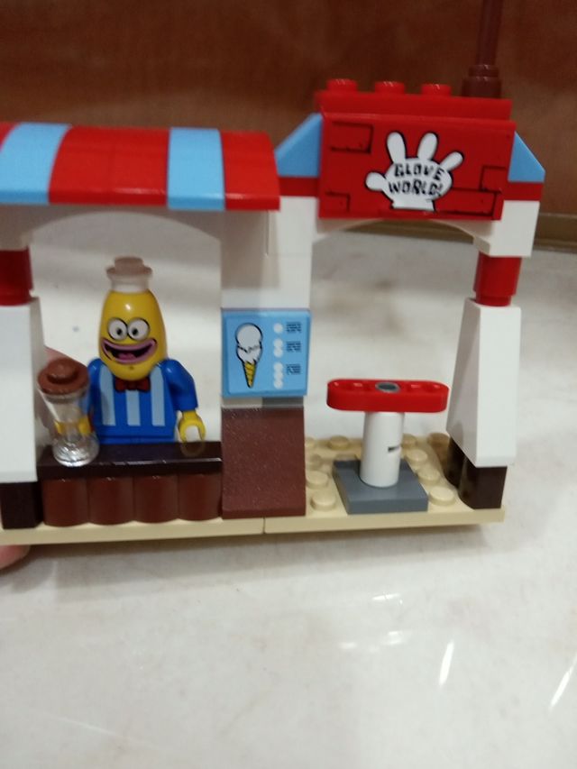 Puesto de helados de Lego