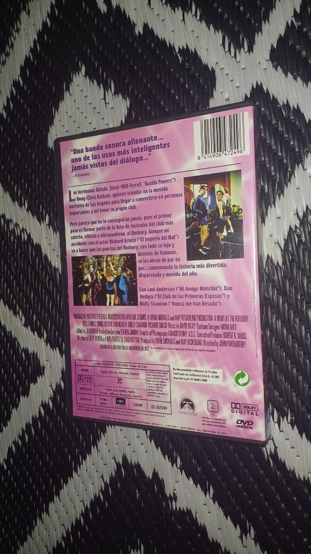 MOVIDA EN EL ROXBURY SÚPER DESCATALOGADA DVD
