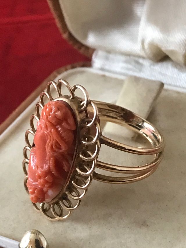 Anillo oro 18 k,antiguo victoriano año 1870