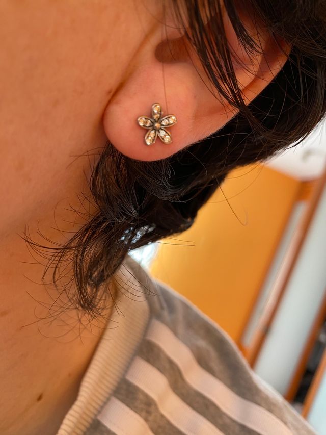 Conjunto pendientes y anillo talla 14 pandora