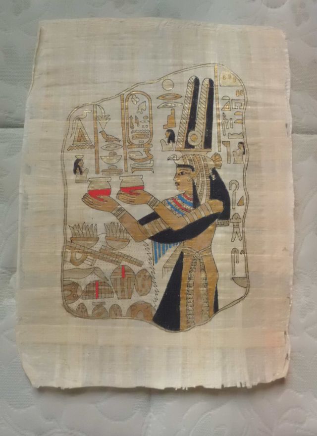 Papiros egipcios de decoración