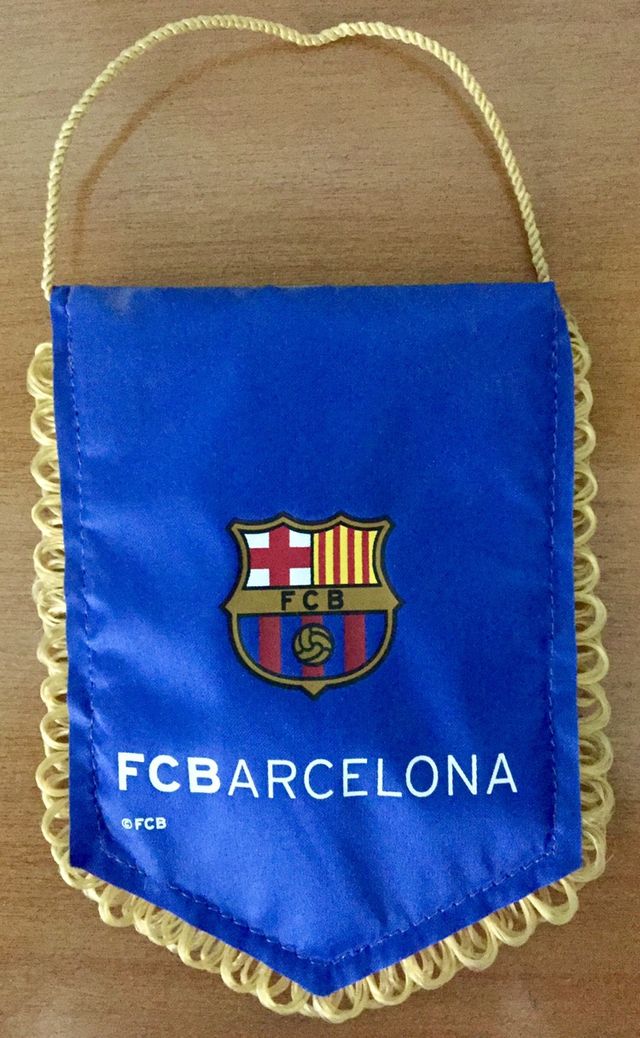 Banderín de fútbol. FCBarcelona/Barça