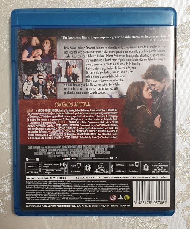 Crepúsculo Bluray