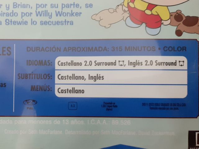 Pack Dos DVD de Padre de Familia, temporada 2