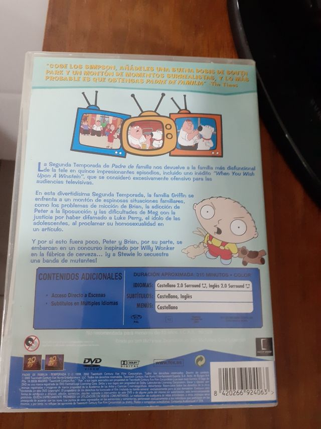 Pack Dos DVD de Padre de Familia, temporada 2