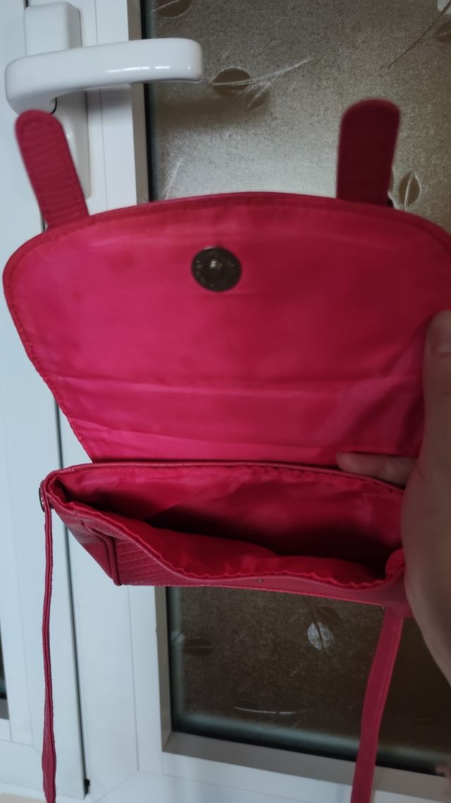 Mini bolso satchel frambuesa