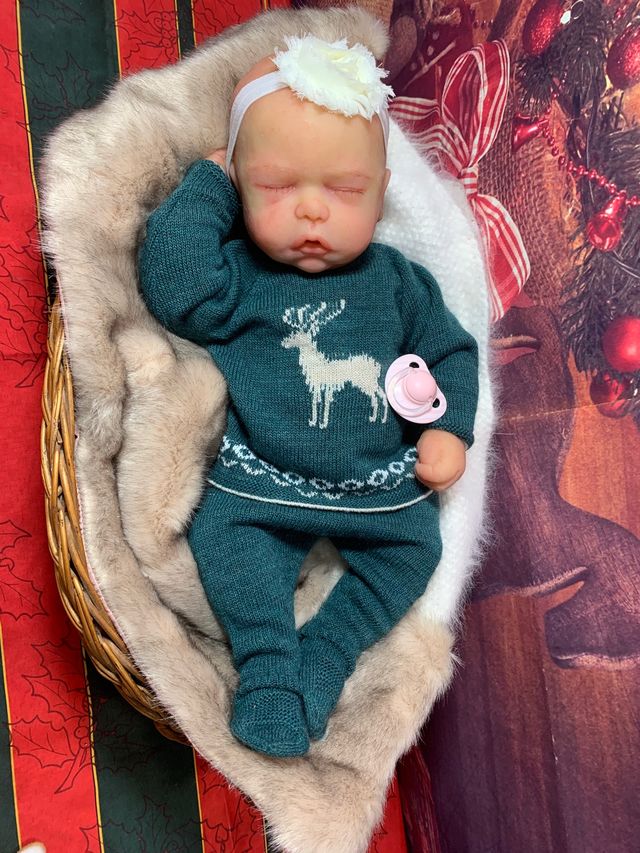 Reborn silicona 46 cm sistema pipí