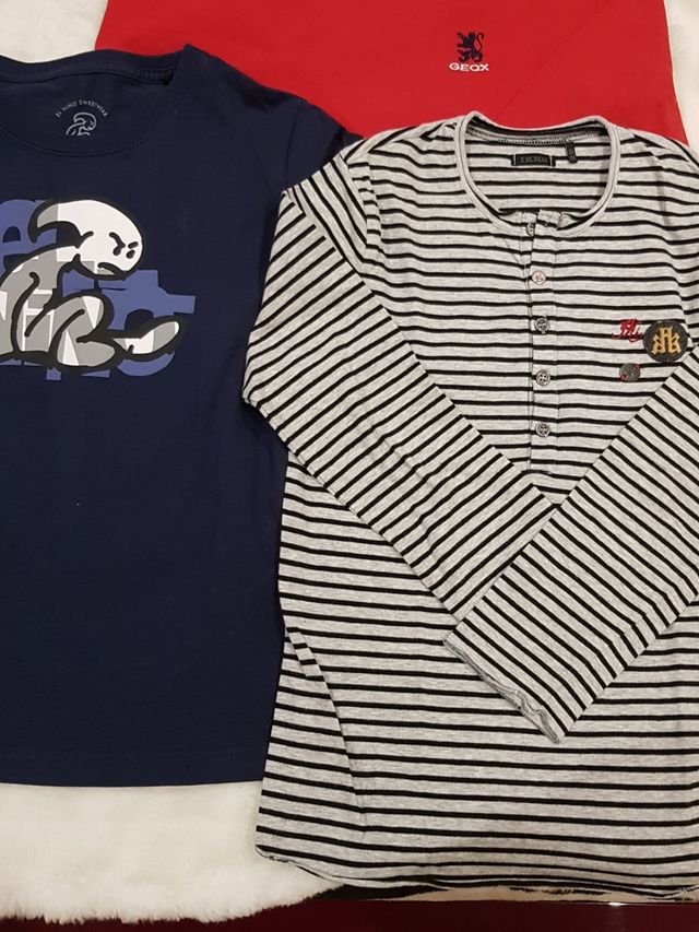 caloría elefante Puno Tres camisetas marca IKKS, GEOX, EL NIÑO impecable de segunda mano por 8 € en San Sebastián de Los Reyes en WALLAPOP caloría elefante Puno Tres camisetas marca IKKS, GEOX, EL NIÑO impecable de segunda mano por 8 € en San Sebastián de Los Reyes en WALLAPOP
