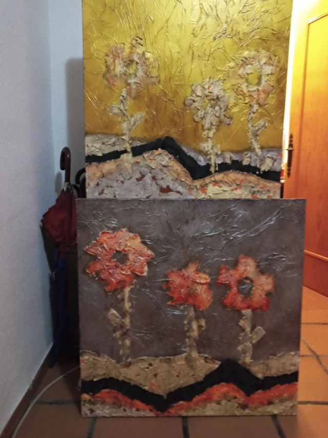 cuadros pintados a mano(puede ser 1 o 2)