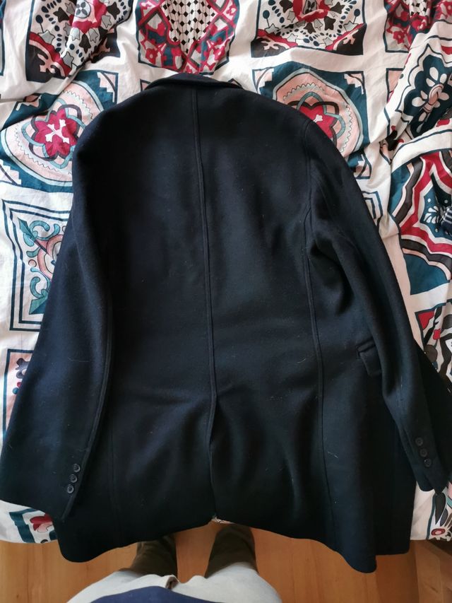 Abrigo de lana y cachemir American Vintage azul