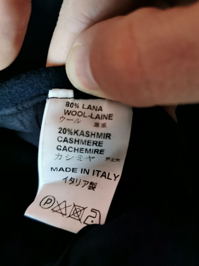 Abrigo de lana y cachemir American Vintage azul