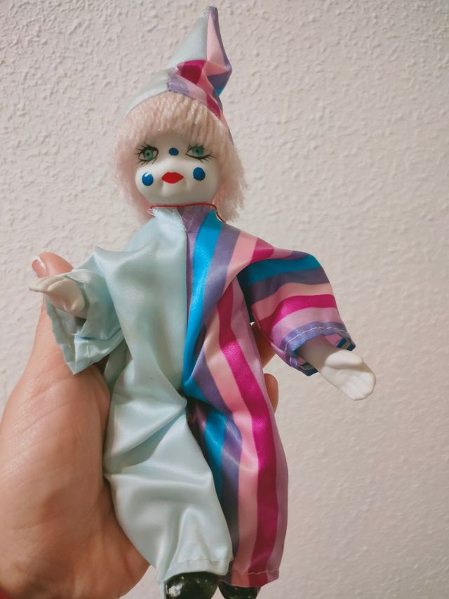 Payaso arlequín porcelana