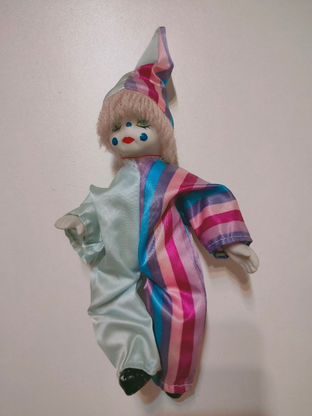 Payaso arlequín porcelana