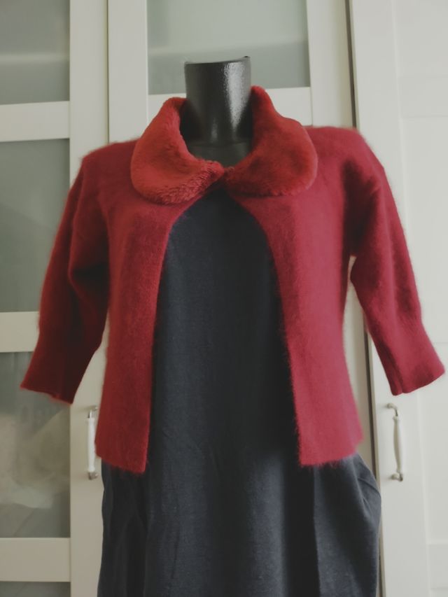 Chaqueta cuello de pelo de Mango