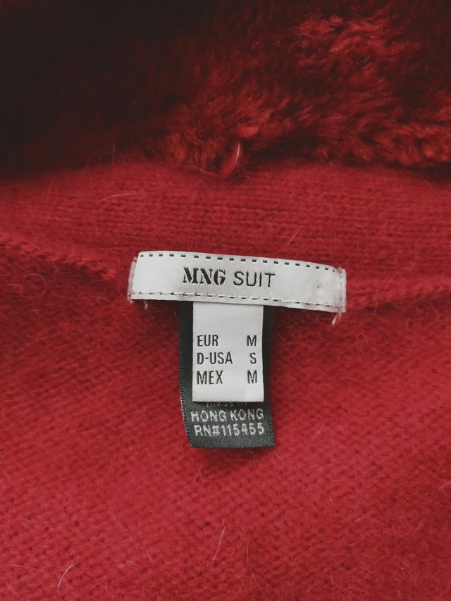 Chaqueta cuello de pelo de Mango