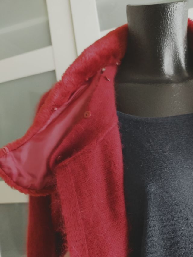 Chaqueta cuello de pelo de Mango