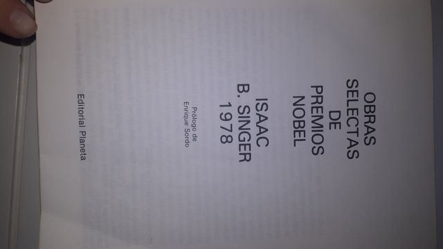 Obras selectas de Premios Nobel Isaac B. Singer