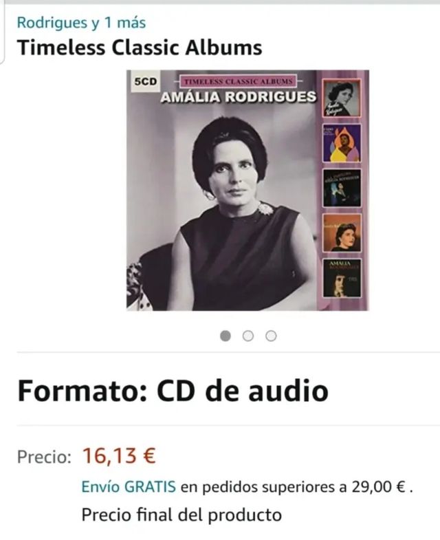 5 CDs Amalia Rodrigues