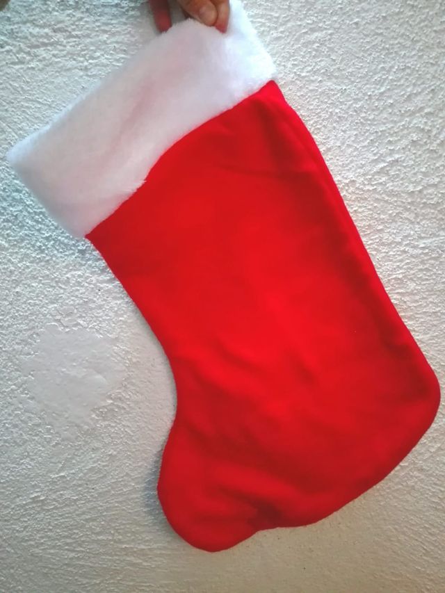 Calcetín Papá Noel a estrenar