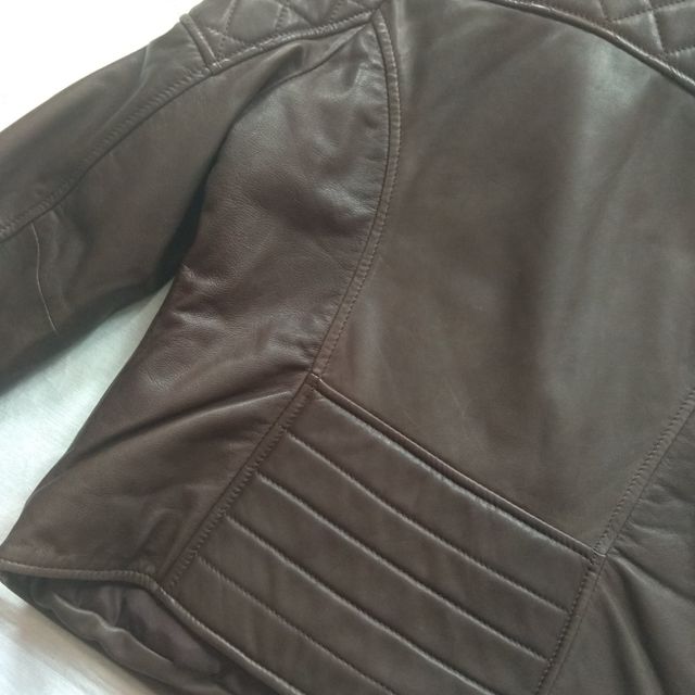 Chupa cuero marrón chocolate