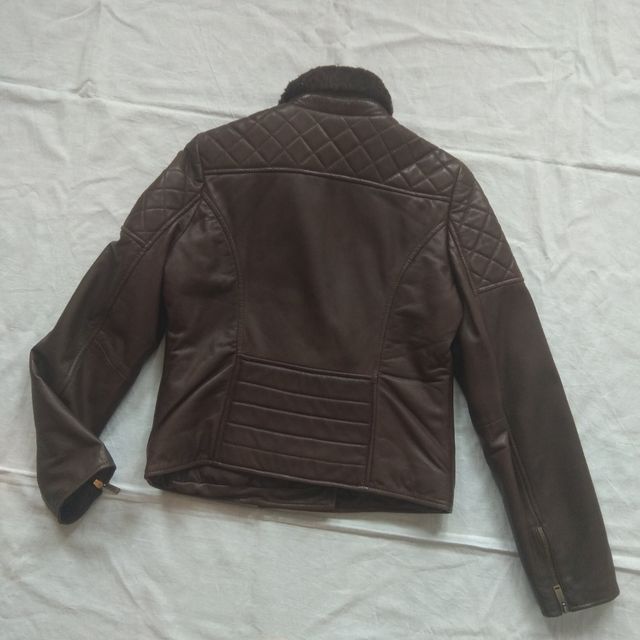 Chupa cuero marrón chocolate