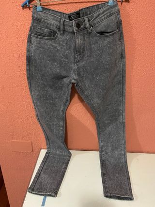 Pantalones Hombre | Bershka PantalóN Wide Leg Gris - Bellavista