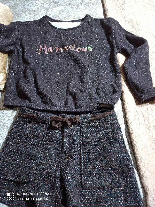 sudadera y short zara