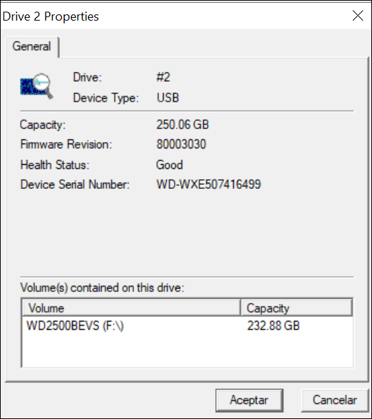 Western Digital WD2500BEVS 250GB