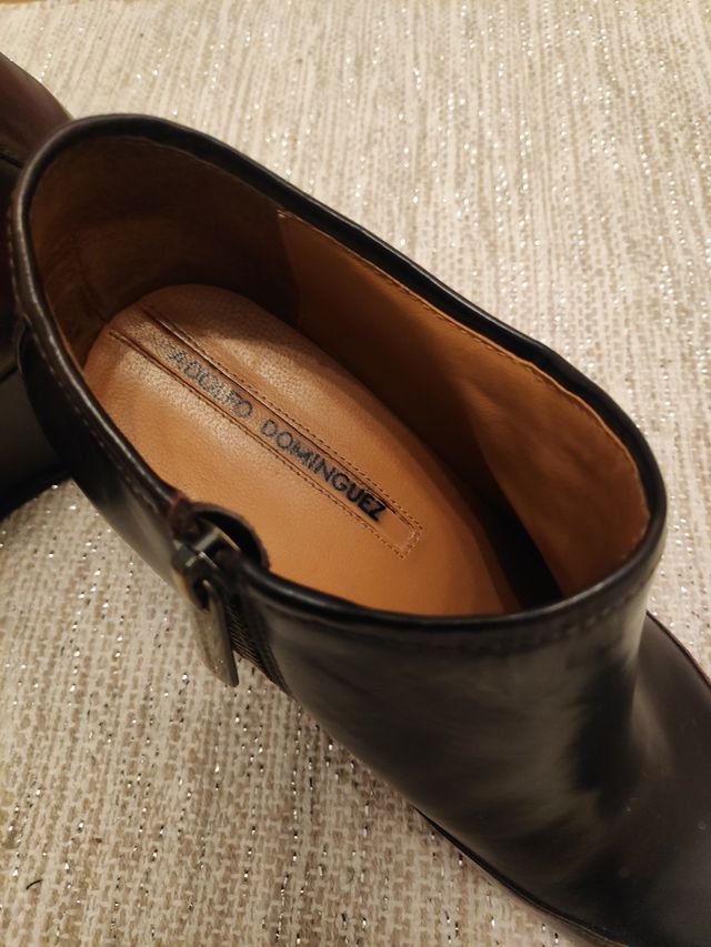 Botines de piel Adolfo Domínguez
