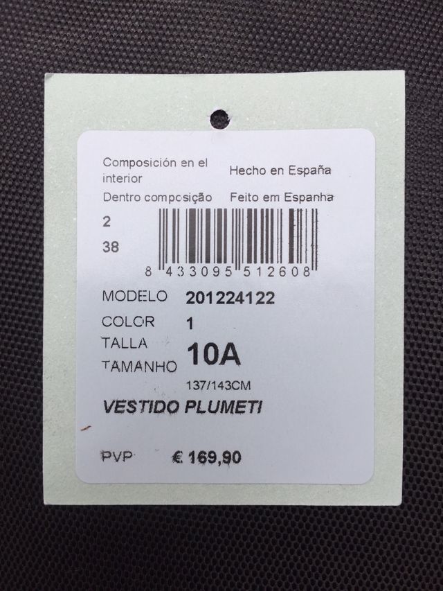 Vestido de ceremonia niña