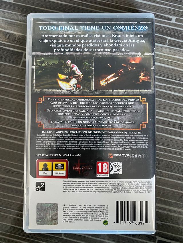 Psp God Of War Ghost Of Sparta De Segunda Mano Por 7 5 En Girona En Wallapop