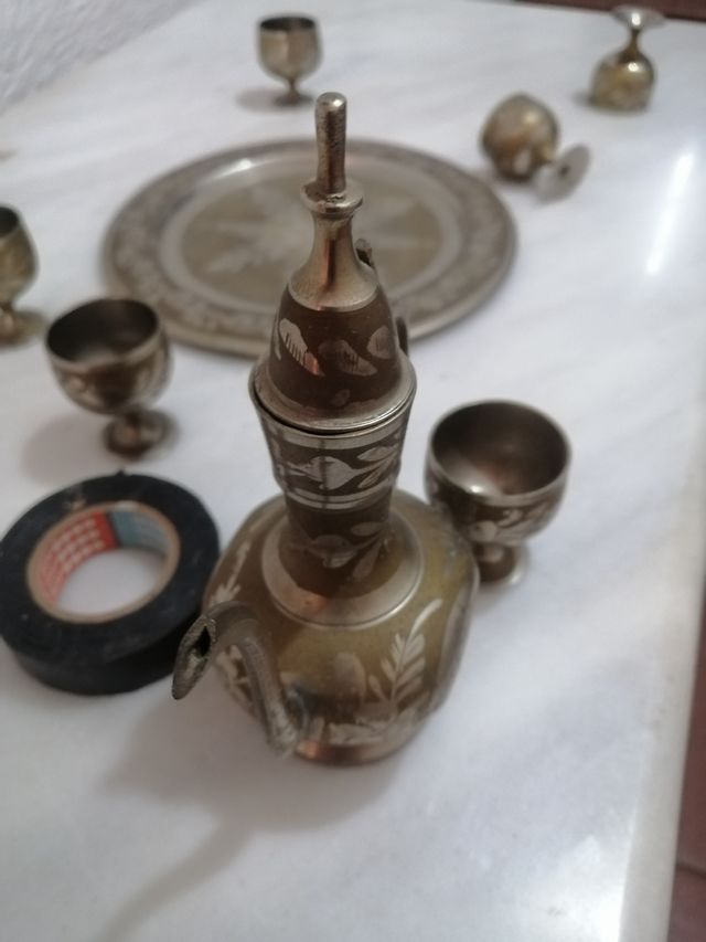 juego de té metal (Túnez)