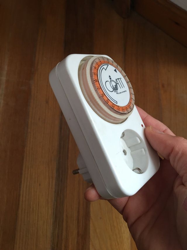 Enchufe con temporizador